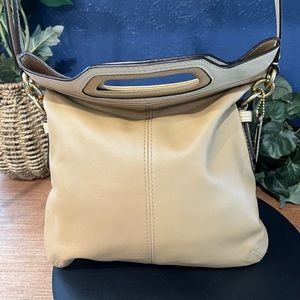 NWOT Coach Bonnie Leather Fold-over Bag